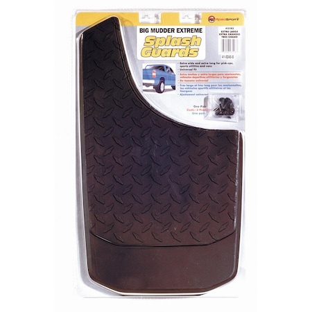 Power Flow 3103 Big Mudder Oversize Mud Flap Diamond Plate Texture, Extra Large T47-3103